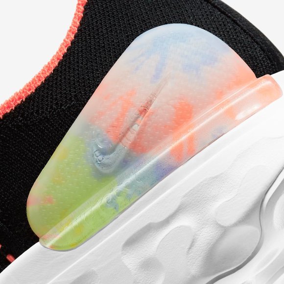 Nike React Phantom Run Flyknit 2 Women's Black Mango DD9668-001 Tie Dye - Picture 6 of 10